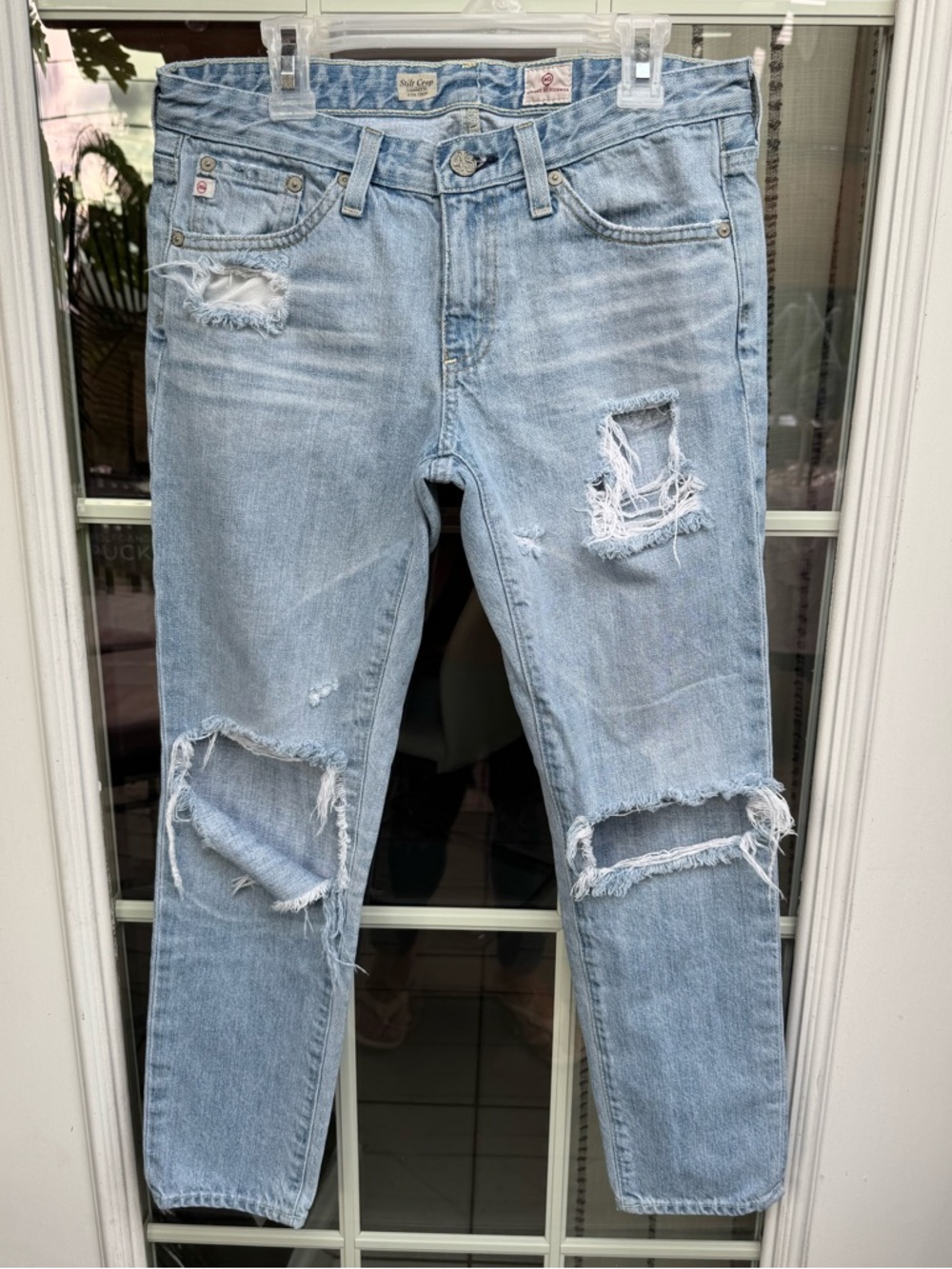 X😻Ag Adriano Goldschmied Stilt Crop Cigarette Jean 26R